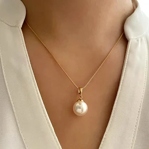 Golden Pearl Jewelry Set