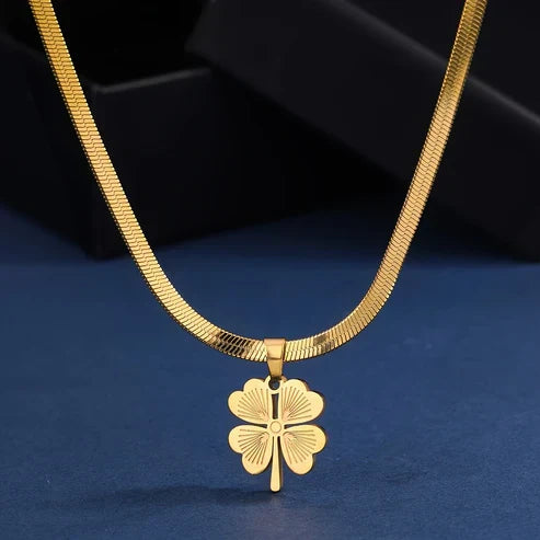 Golden Clover Necklace