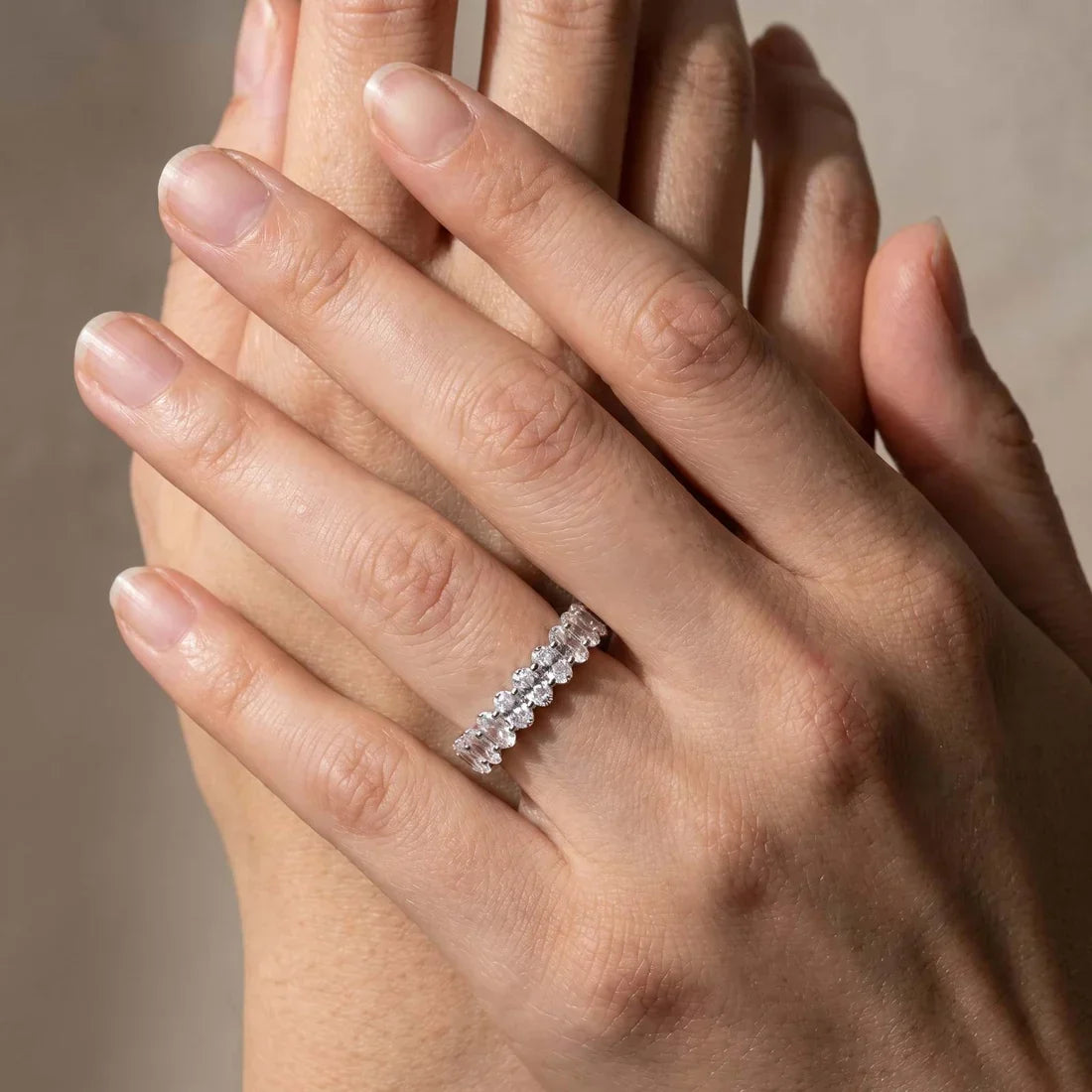 Oval Cut Wedding Ring For Everyday Wear
