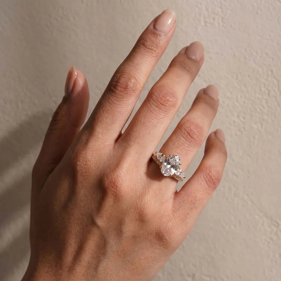 Oval Cut Wedding Ring Set For Women