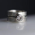 Silver Ring with Vintage Zirconia