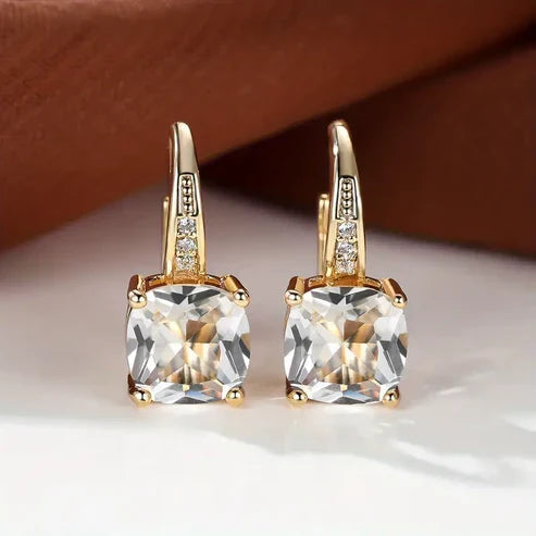 Mystic Stone Hoop Earrings