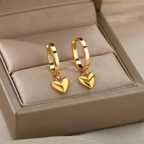 Golden Hearts Earrings