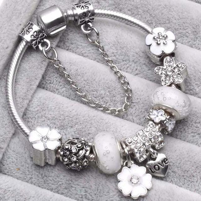 Gray Vintage Silver Bracelets