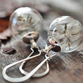 Dandelion Earrings in Silver