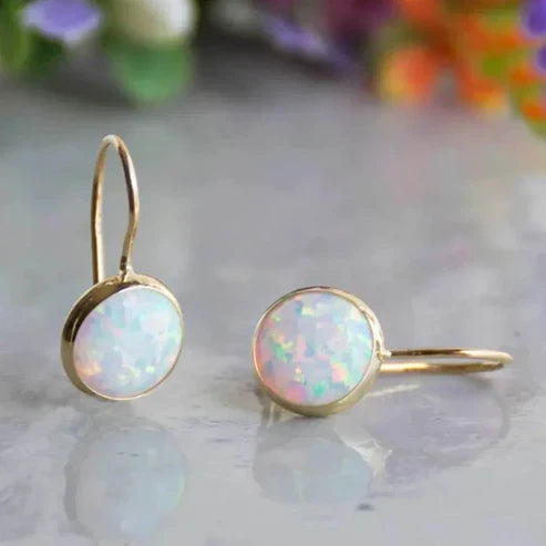 Antique Opal Glow Earrings
