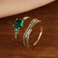 Elegant Rings Made of Green Gold