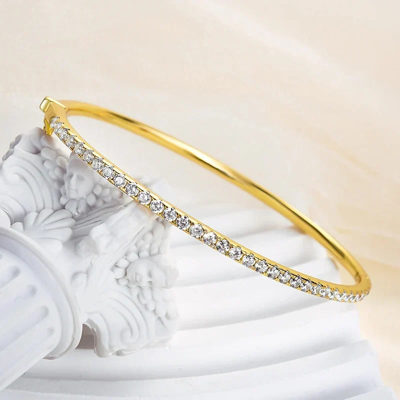 Noble Round Cut Tennis Bracelet For Women