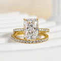 Radiant Cut Wedding Ring Set