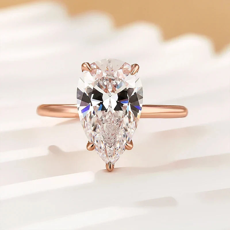 Classic Pear Cut Engagement Ring For Women
