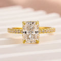 Moissanite Radiant Cut Engagement Ring