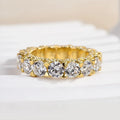 Luxury Eternity Round Cut Wedding Ban
