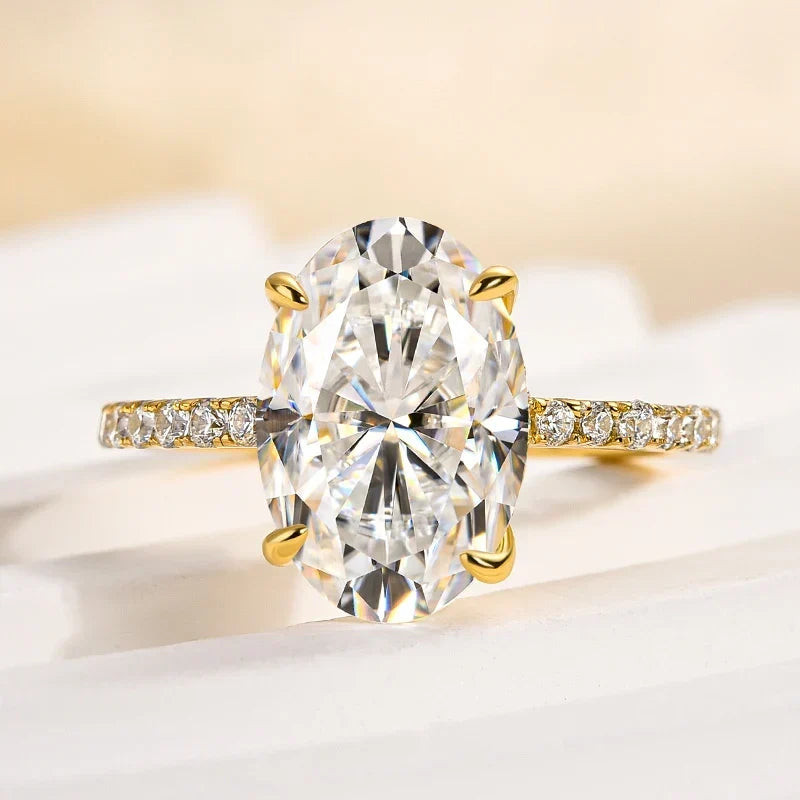 Oval Cut Promise Ring for Women