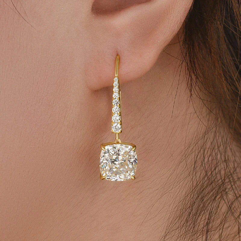 Exquisite Cushion Cut Women'S Earrings