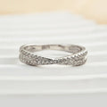 Criss Cross Wedding Ring for Women