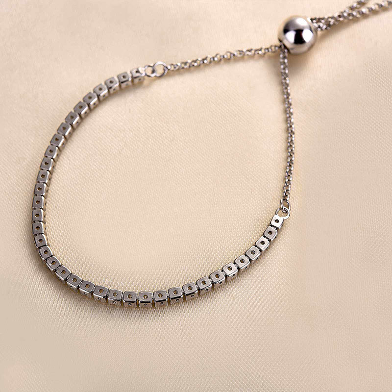 Round Cut Tennis Bracelet For Women