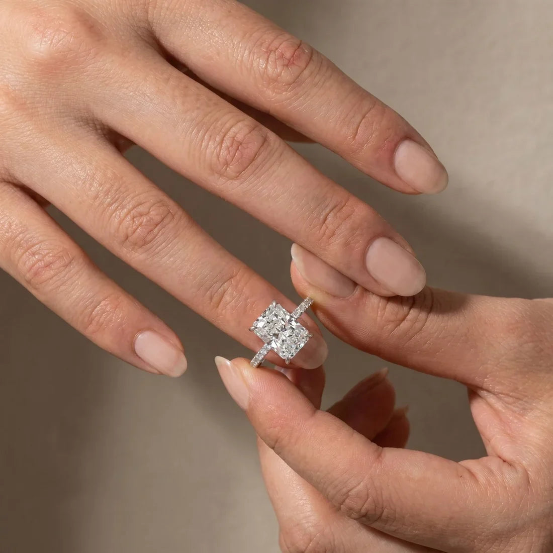 Radiant Cut Engagement Ring For Women