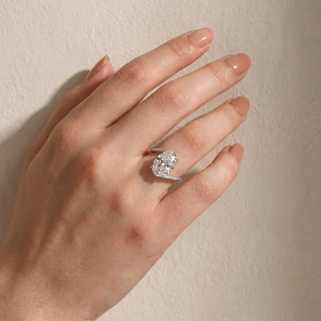 Unique Oval Cut Engagement Ring For Women
