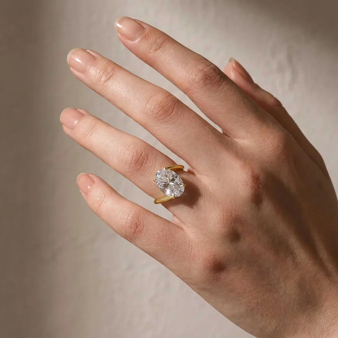 Unique Oval Cut Engagement Ring For Women