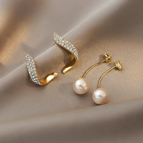 Pearl Earrings In Gold