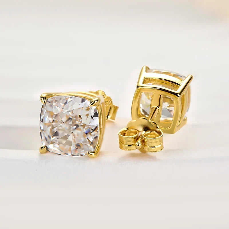 Cushion Cut Women'S Stud Earrings
