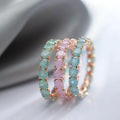 Ring with Round Stone Made of Gold