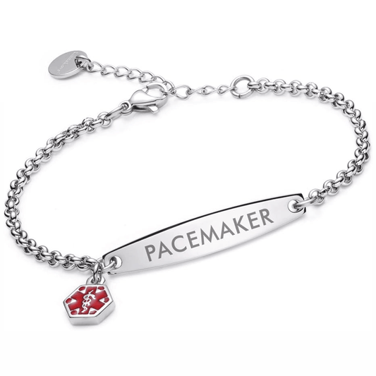Women's Pacemaker Medical Alert Bracelet