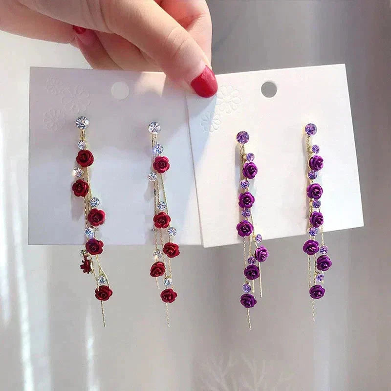 Rose Cascade Earrings