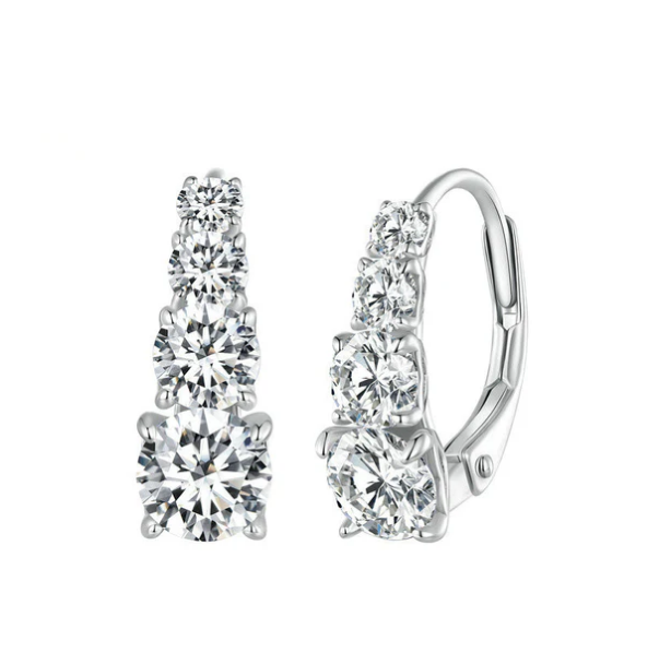 Elara Four Stone Earrings