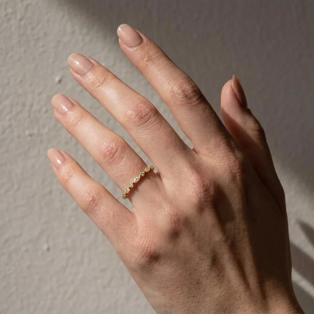 Marquise Cut Eternity Ring for Everyday Wear