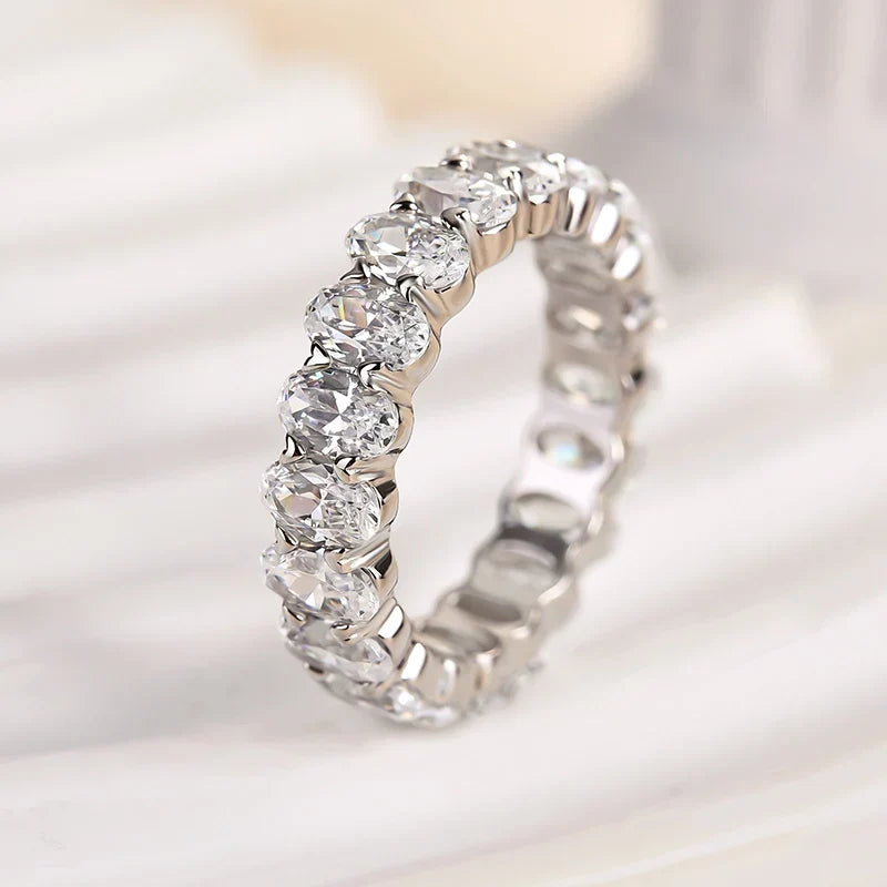 Oval Cut Wedding Ring For Everyday Wear