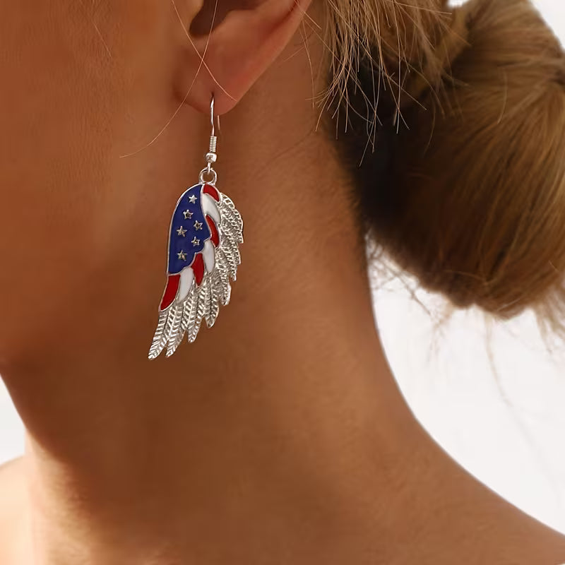 Wings of Timeless Liberty Drop Earrings