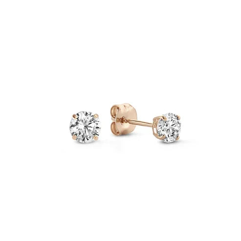 Larmes De Lune Stone Stud Earrings