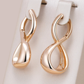 Gold-Colored Wavy Earrings