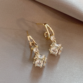 Elegant Cubic Zirconia Earrings in Gold