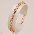 Elegant Gold-Plated Zirconia Bracelet