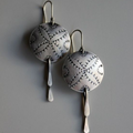 Vintage Ethnic Round Silver Earrings