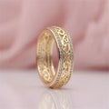 Shiny Hollow Gold Ring