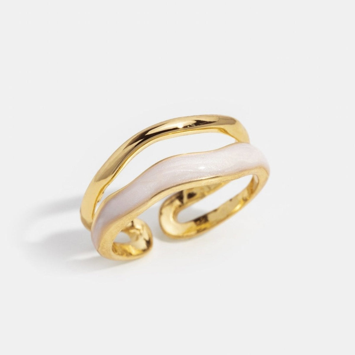 Gold Sculptural Wrap Ring
