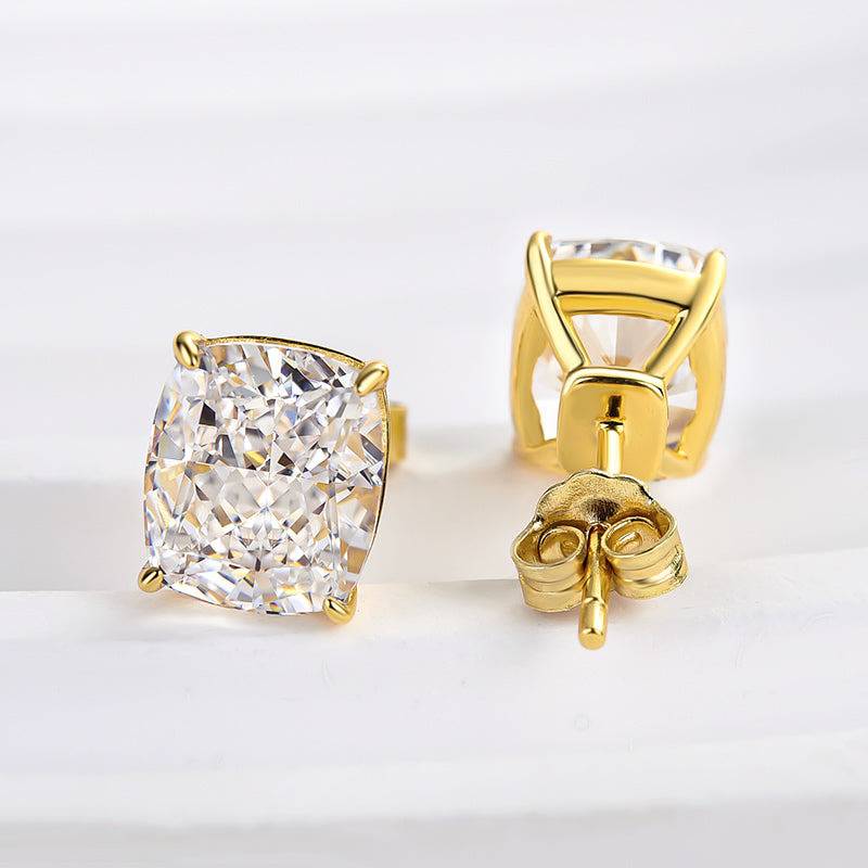 Classic Cushion Cut Women'S Stud Earrings