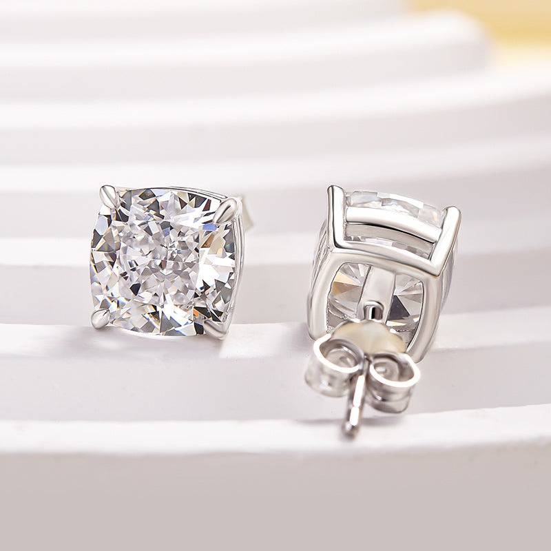 Cushion Cut Women'S Stud Earrings
