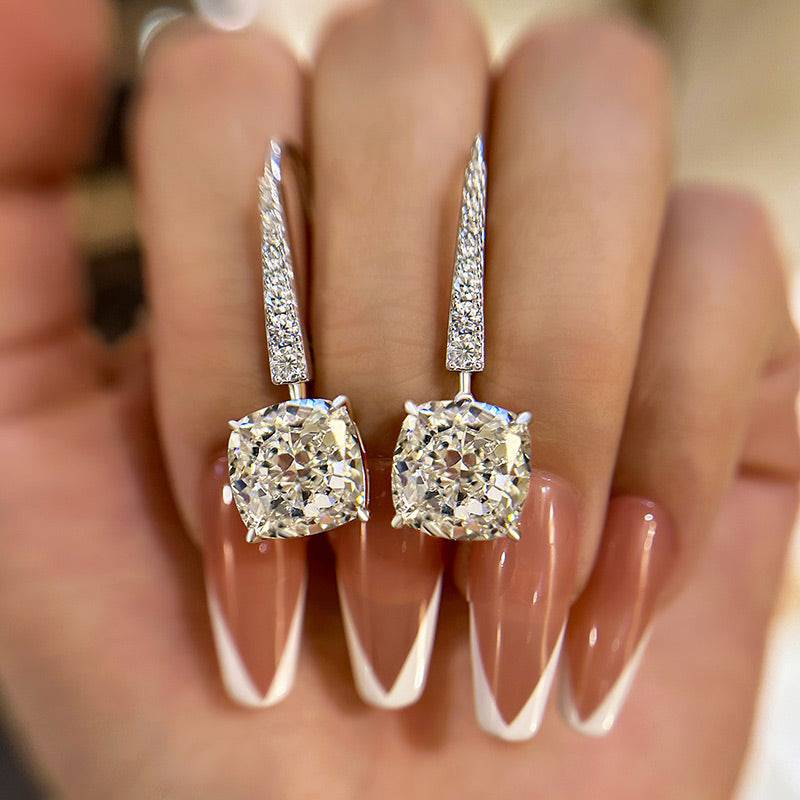 Exquisite Cushion Cut Women'S Earrings