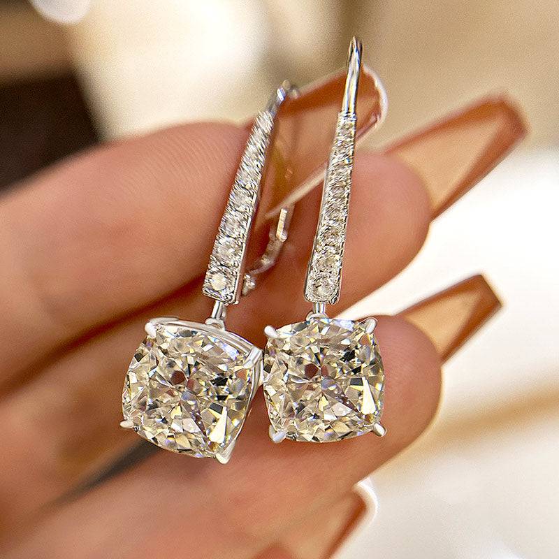 Exquisite Cushion Cut Women'S Earrings