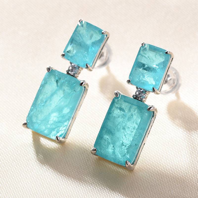 Rare Paraiba Tourmaline Earrings For Women