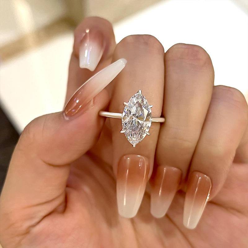 Fashion Marquise Cut Women'S Engagement Ring