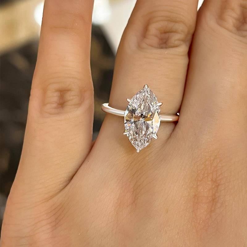 Fashion Marquise Cut Women'S Engagement Ring