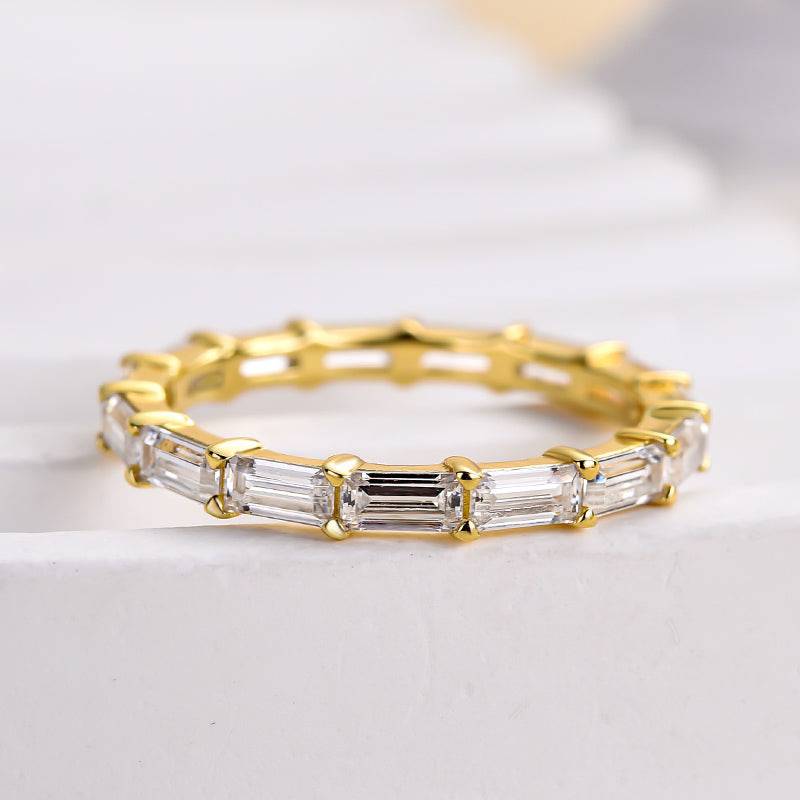 Emerald Cut Stackable Ring for Women