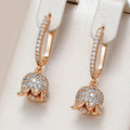 Elegant Bright Golden Bells Earrings